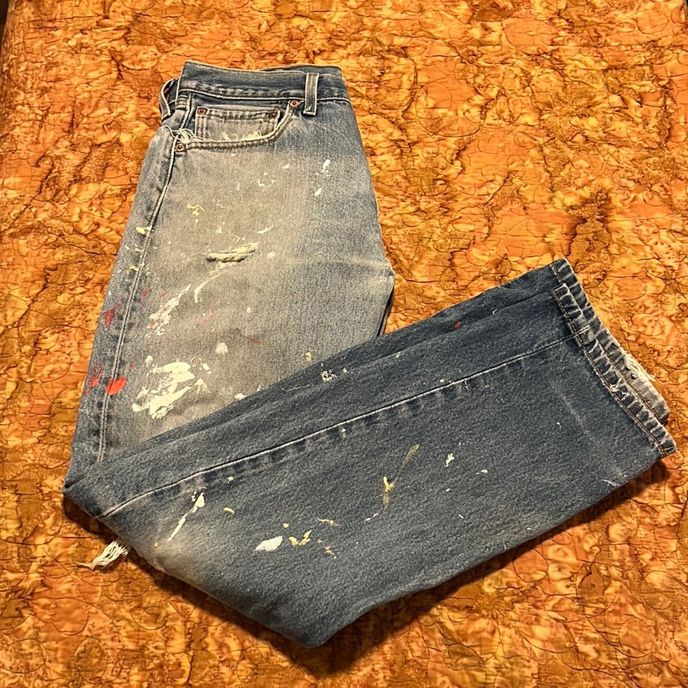 Vintage Paint 🎨 Splattered 501’s